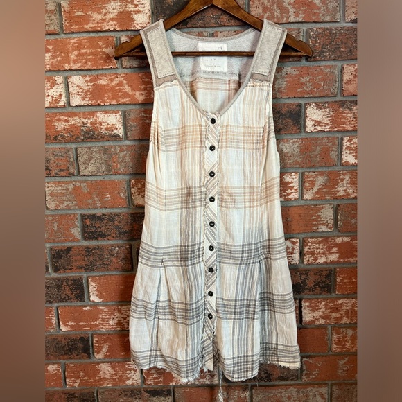 Free People Boho Cotton Blend Dress Size S - Picture 5 of 9